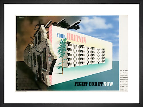 Your Britain - Fight for it Now (Housing) by Abram Games