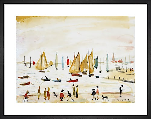 Yachts, 1959 by L.S. Lowry