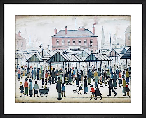 Market Scene, Northern Town, 1939 by L.S. Lowry