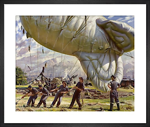 A Balloon Site, Coventry by Dame Laura Knight