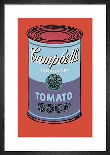 Campbell's Soup Can, 1965 (blue & purple) by Andy Warhol