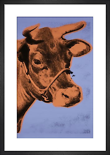 Cow, 1971 (purple & orange) by Andy Warhol