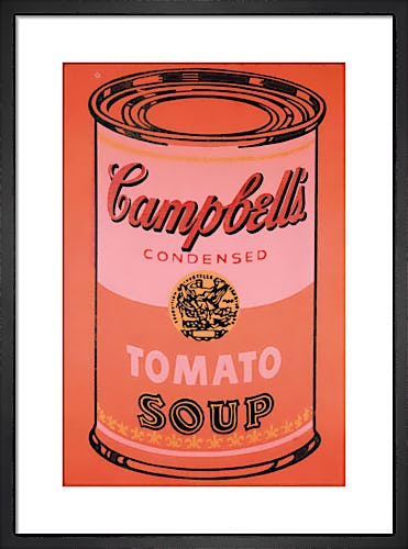 Campbell's Soup Can, 1965 (orange) by Andy Warhol