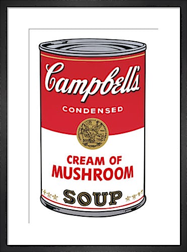 Campbell's Soup I, 1968 (cream of mushroom) by Andy Warhol
