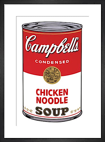 Campbell's Soup I, 1968 (chicken noodle) by Andy Warhol