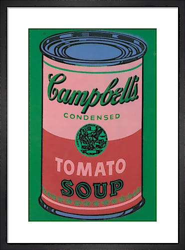 Colored Campbell's Soup Can, 1965 (red & green) by Andy Warhol