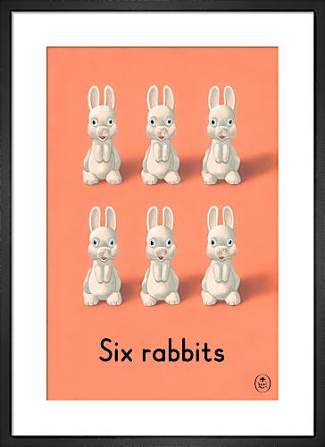 Six rabbits by Ladybird Books'