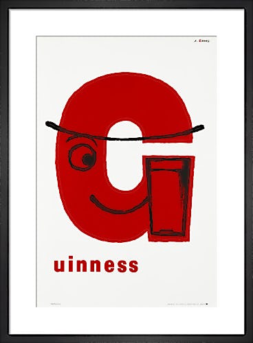 Guinness - 'G' Poster by Abram Games