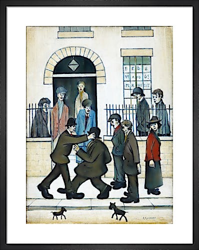 A Fight, c.1935 by L.S. Lowry