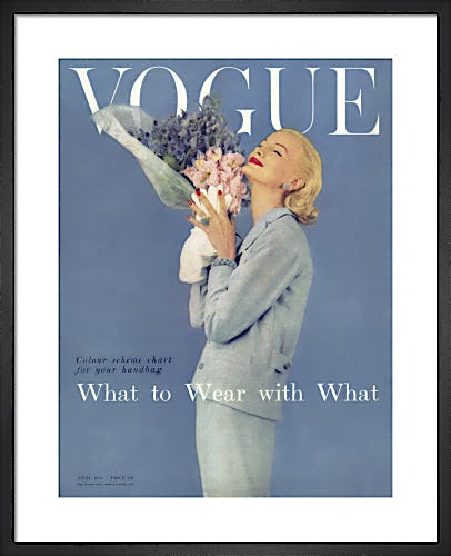 Vogue April 1955 by Karen Radkai