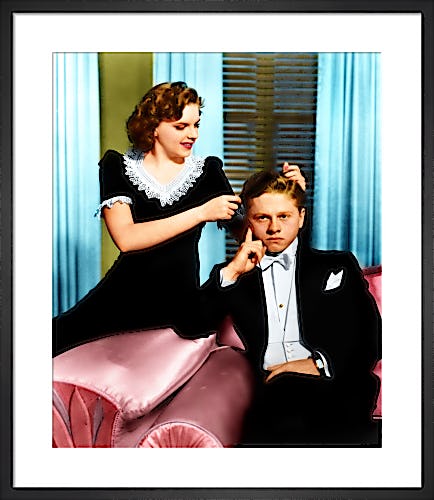 Mickey Rooney and Judy Garland (Andy Hardy Meets A Debutante) 1940 by Hollywood Photo Archive