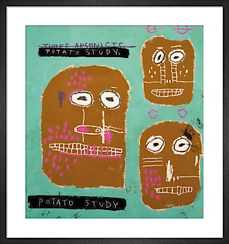 Three Arsonists, 1983 (Potato Study) by Jean-Michel Basquiat