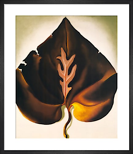 Dark and Lavender Leaf, 1931 by Georgia O'Keeffe