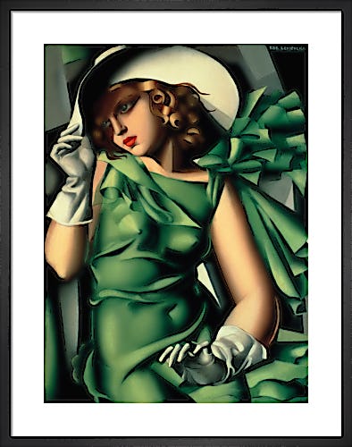 Young Lady with Gloves (Girl in a Green Dress) by Tamara de Lempicka