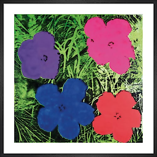 Flowers, c.1964 (1 purple, 1 blue, 1 pink, 1 red) by Andy Warhol