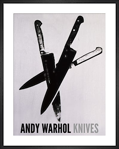 Knives, c.1981-82 (three black) by Andy Warhol