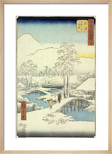 From Upright Tokaido - Fifty-three Stations of the Tokaido by Ando Hiroshige