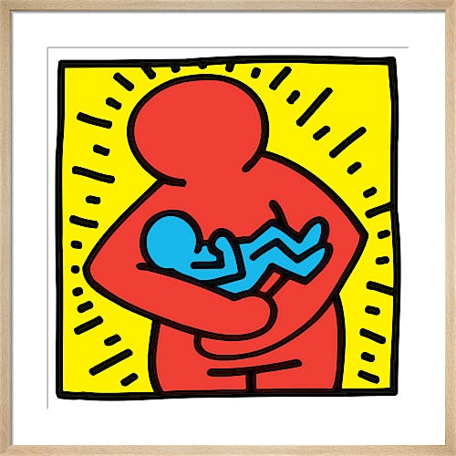 Untitled (mother and baby) by Keith Haring