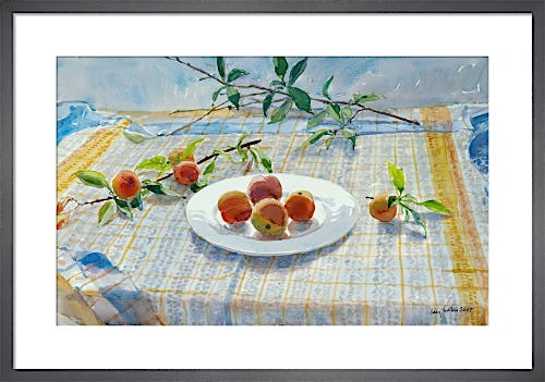 Peaches on a Plate by Lucy Willis