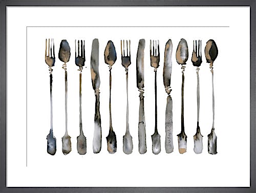 Row of Cutlery by Bridget Davies