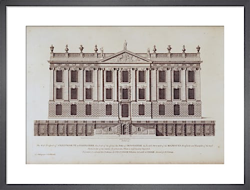West Front of Chatsworth by English School