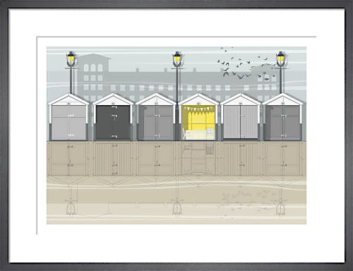 Brighton Beach Huts by Linescapes