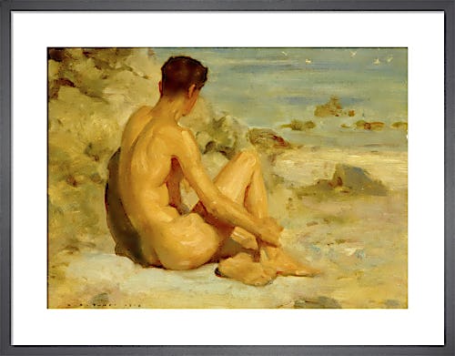 Nude on the Beach by Henry Scott Tuke RA