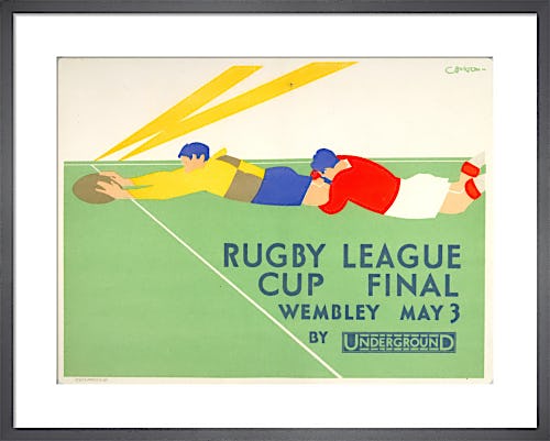 Rugby League Cup Final, 1930 by Charles Burton