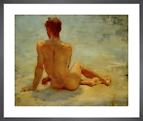 A Sunbather by Henry Scott Tuke RA