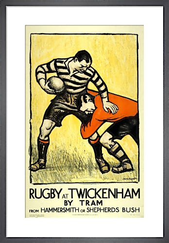 Rugby at Twickenham, 1921 by Dame Laura Knight