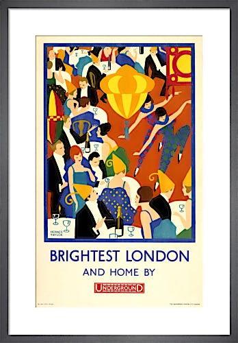 Brightest London and home by Underground, 1924 by Horace Taylor