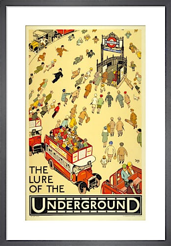 The Lure of the Underground, 1927 by Alfred Leete