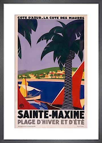Sainte Maxime, Cote d'Azur by Roger Broders
