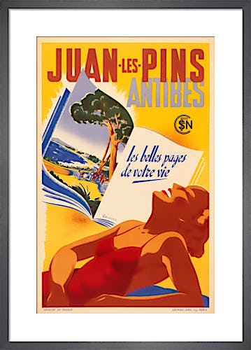 Juan les Pins, 1930s by Rene Bleuer