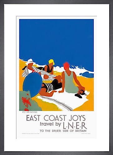 East Coast Joys No 2 - Sun-bathing by Tom Purvis