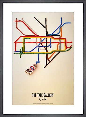 Tate Gallery by tube, 1986 by David Booth, Malcolm and Nancy Fowler (Fine White Line)