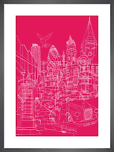London - Pink by David Bushell