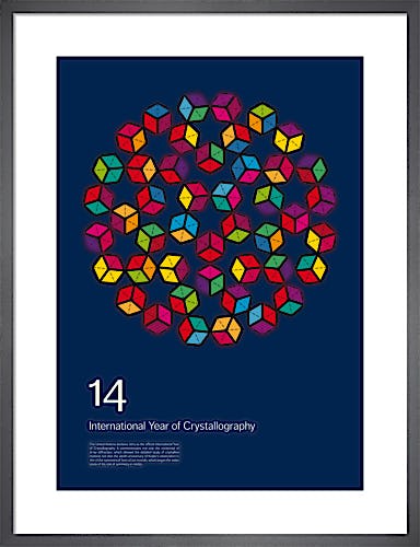 International Year of Crystallography 2014 #1 Blue by Simon C Page