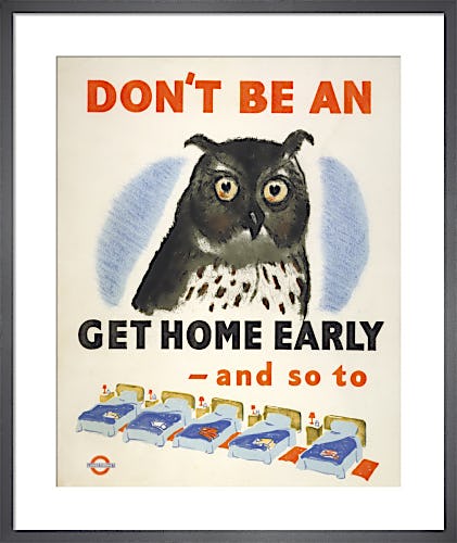 Don't be an owl, 1943 from London Transport Museum