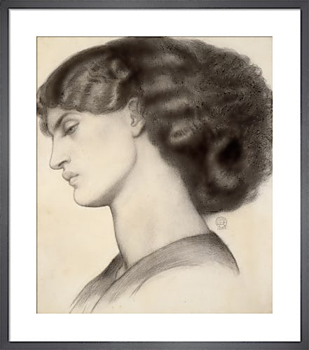 Mrs William Morris, 1865 by Dante Gabriel Rossetti