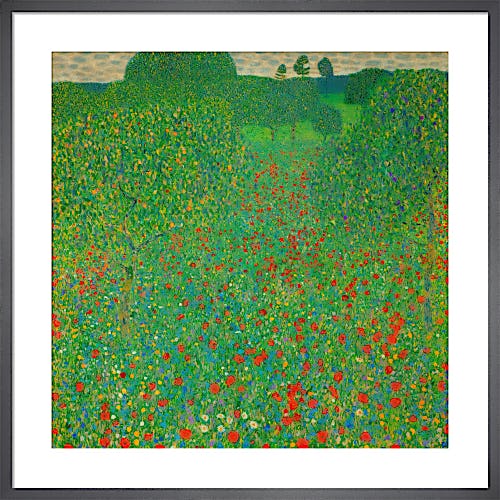 A Field of Poppies by Gustav Klimt