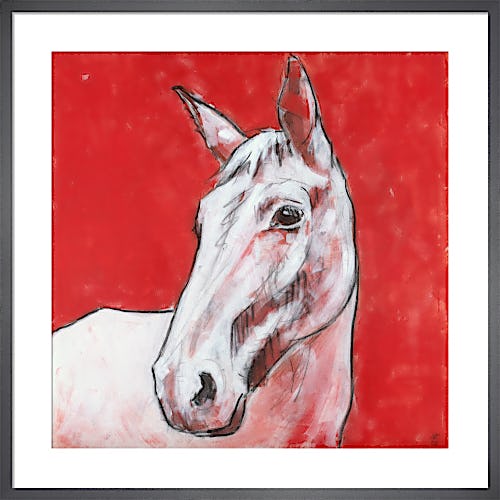 Horse on Red by Nicola King