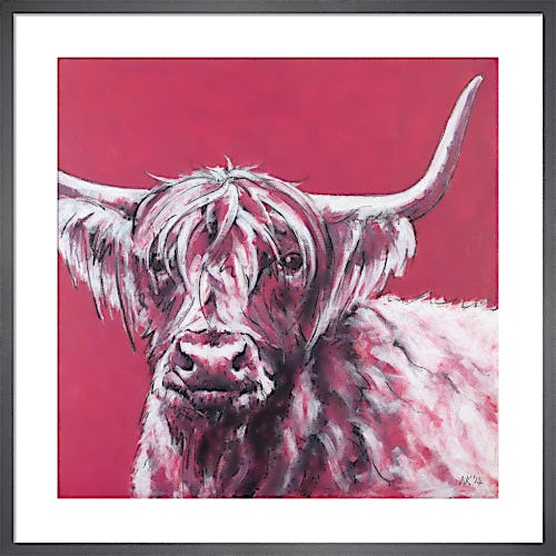 Bull on Red by Nicola King