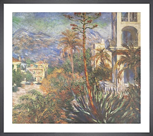 Village with Mountains and Agave Plant by Claude Monet