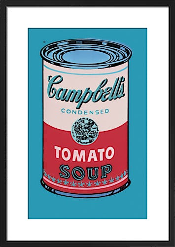 Campbell's Soup Can, 1965 (pink & red) by Andy Warhol