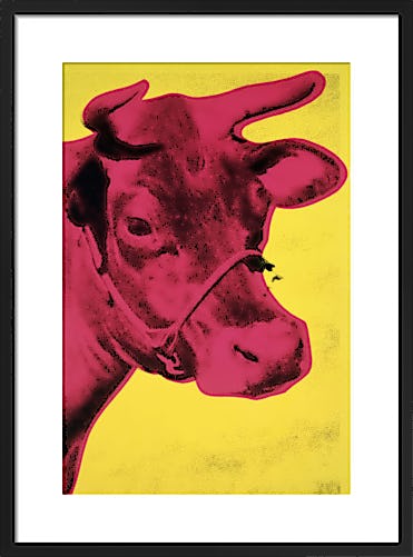 Cow, 1966 (yellow & pink) by Andy Warhol