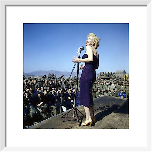 Marilyn Monroe - USO Tour, Korea by Hollywood Photo Archive