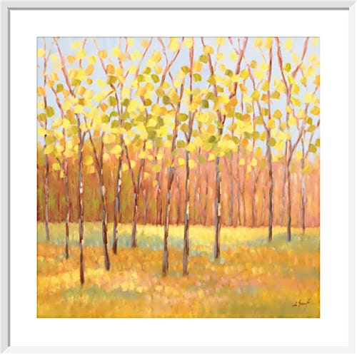 Yellow and Green Trees (center) by Libby Smart