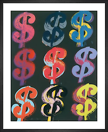 $9, 1982 (on black) by Andy Warhol