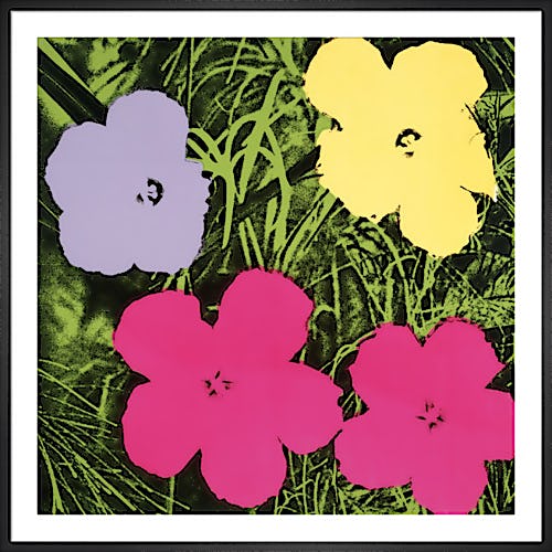 Flowers, c.1964 (1 purple, 1 yellow, 2 pink) by Andy Warhol